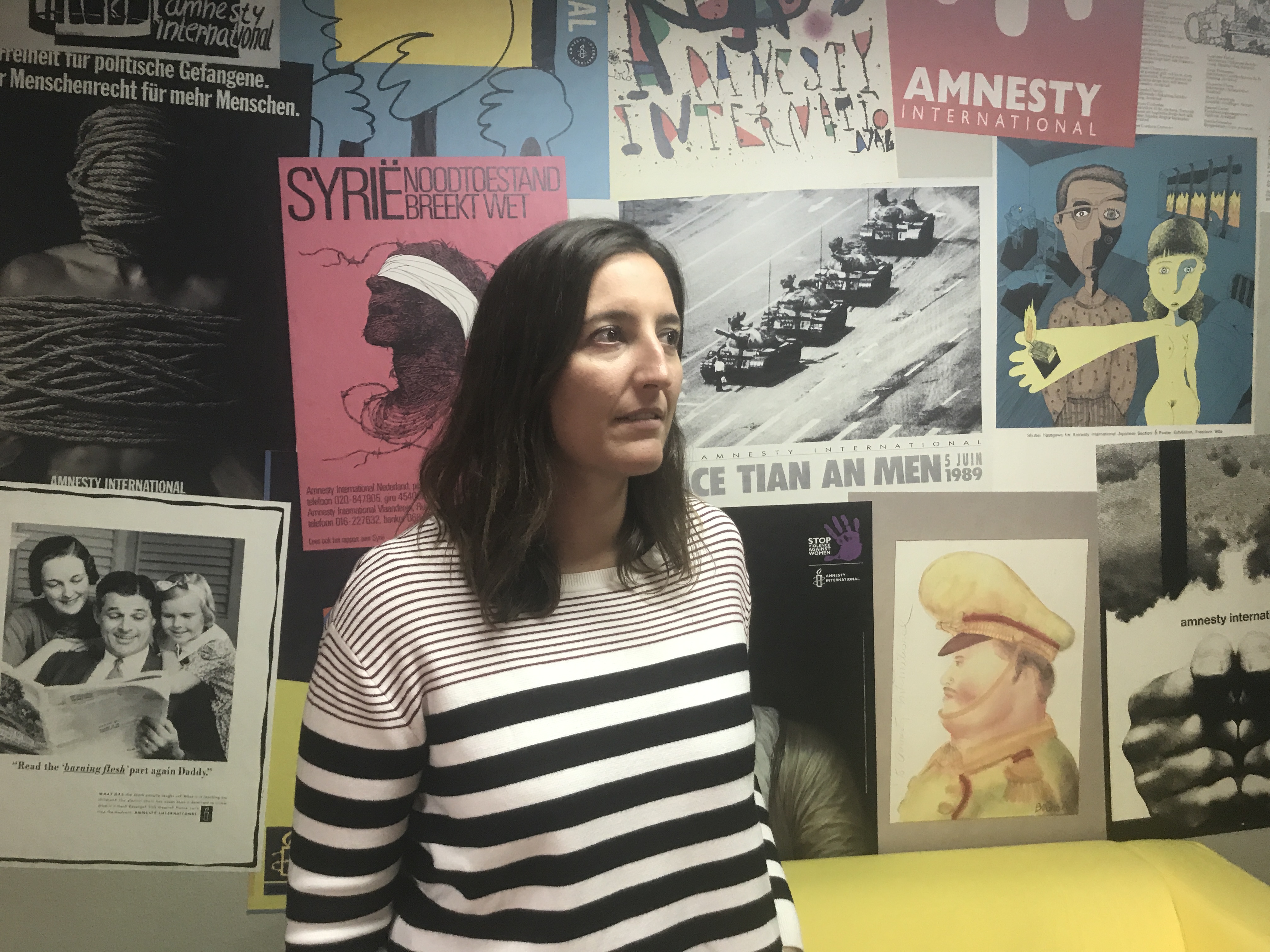Amnesty International coordinator and spokesperson Adriana Ribas on October 21, 2019 in Barcelona (by Cristina Tomàs White)